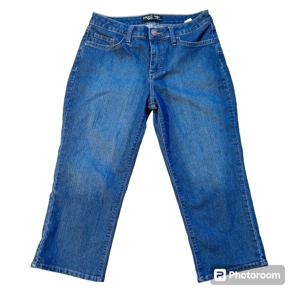 Riders by Lee Mid Rise Blue Denim Capris size 6 With Stretch Bundle and Save